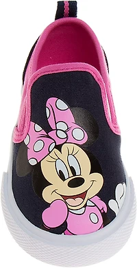 Disney Toddler Girls' Minnie Mouse Canvas Slip-On Shoes