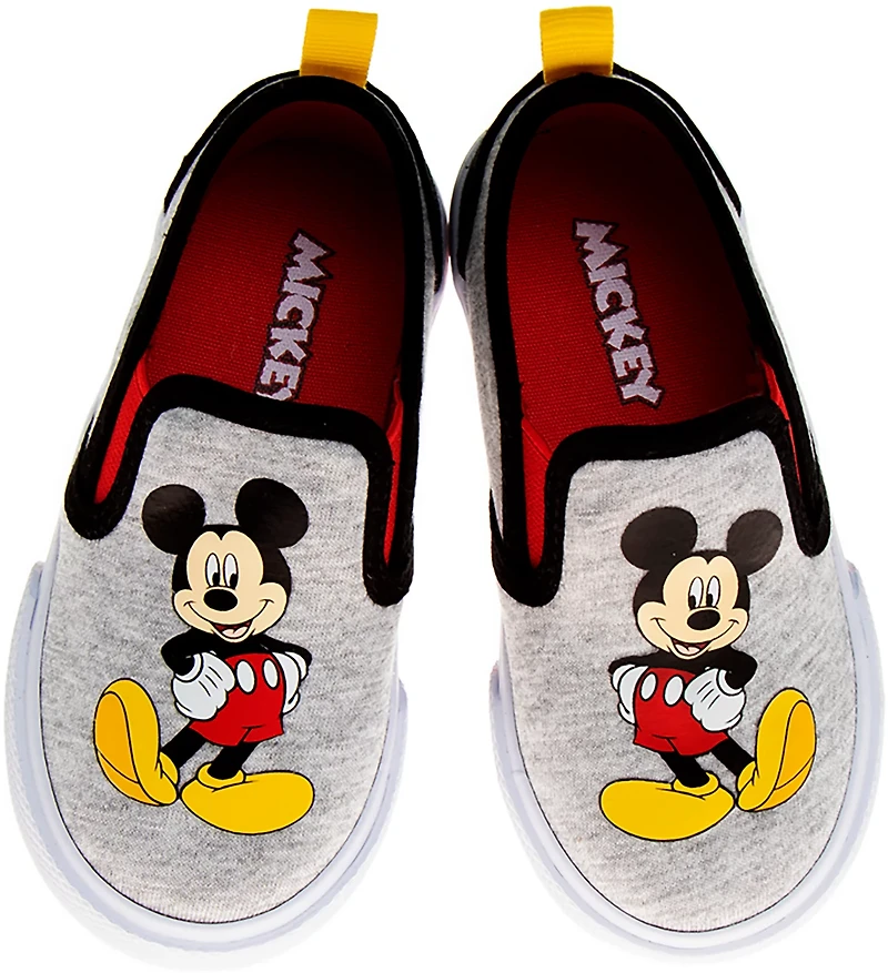 Disney Toddler Boys' Mickey Mouse Canvas Slip-On Shoes