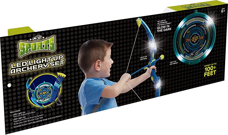 NSG LED Light Up Archery Bow and Arrow Set