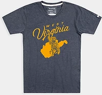Homefield Men's West Virginia Mountaineers Mascot Illustration Short Sleeve T-shirt