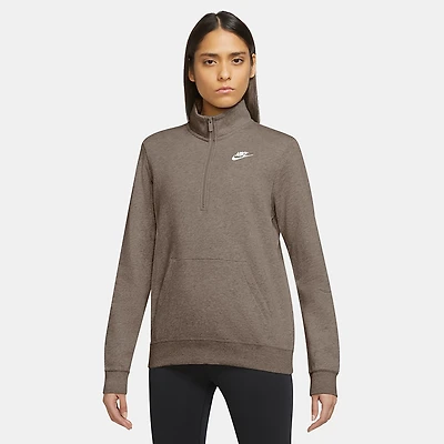 Nike Women's Club Fleece 1/4-Zip Pullover Sweatshirt