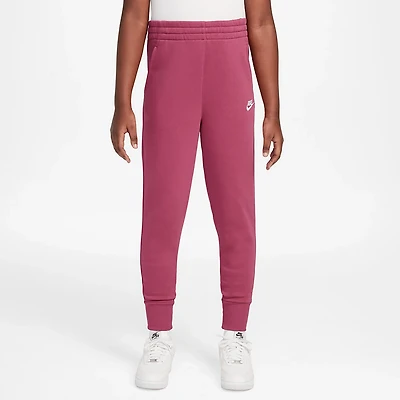 Nike Girls' Sportswear Club Fleece High-Waisted Fitted Pants