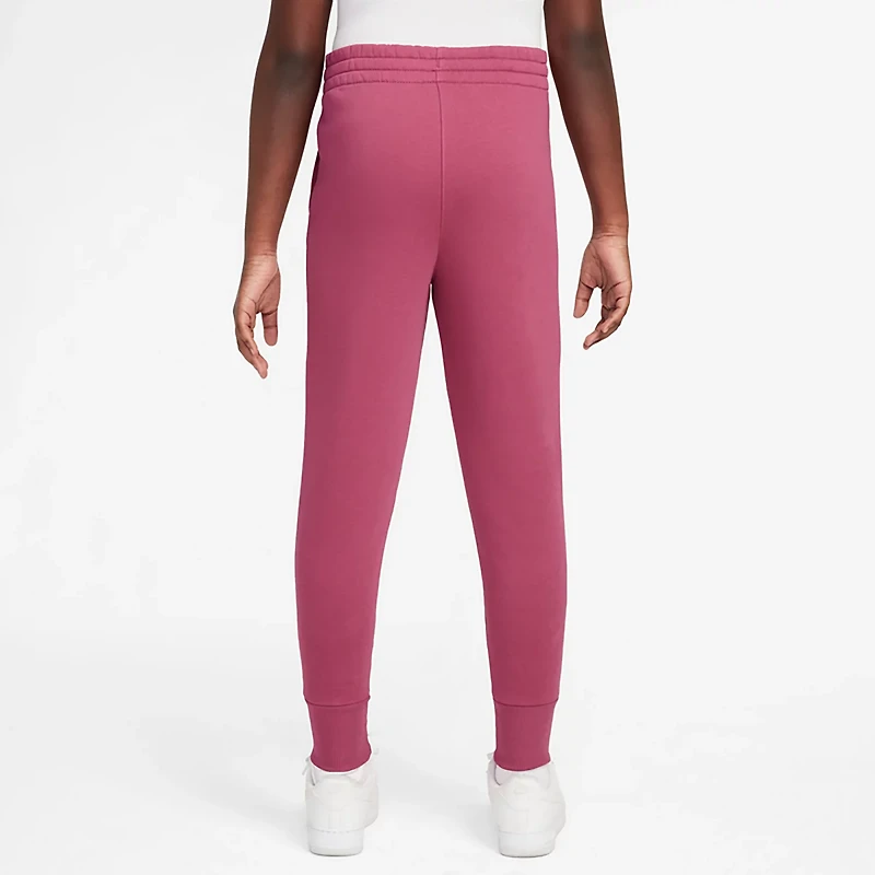 Nike Girls' Sportswear Club Fleece High-Waisted Fitted Pants
