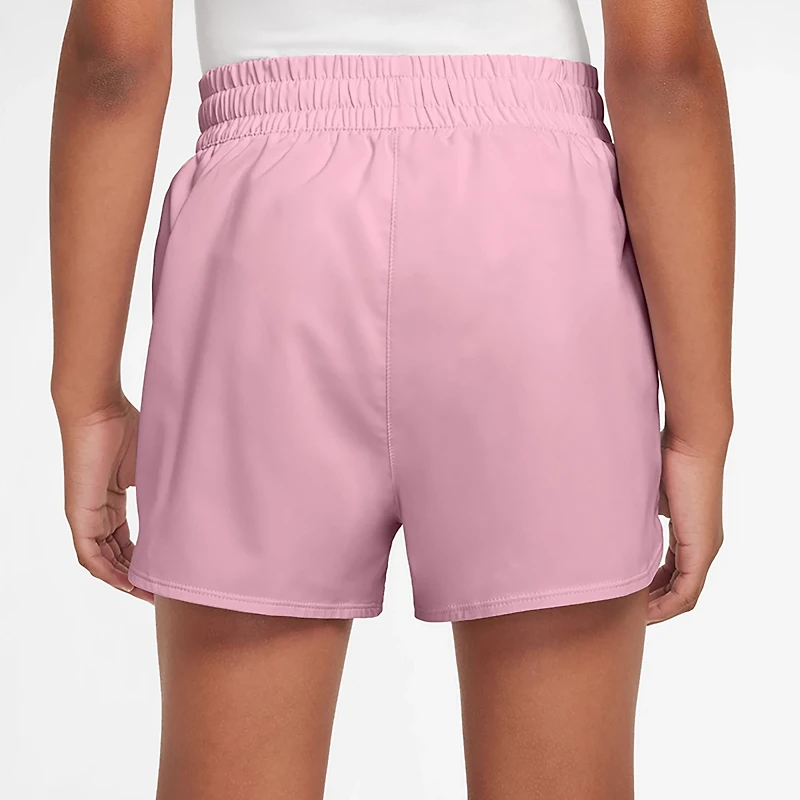 Nike Girls' One Dri-FIT High-Waisted Woven Training Shorts