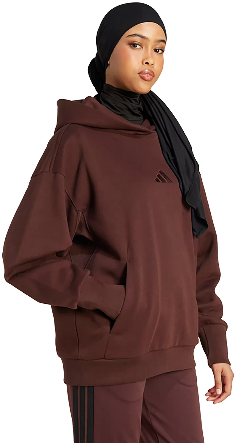adidas Women's ALL SZN Fleece Boyfriend Hoodie