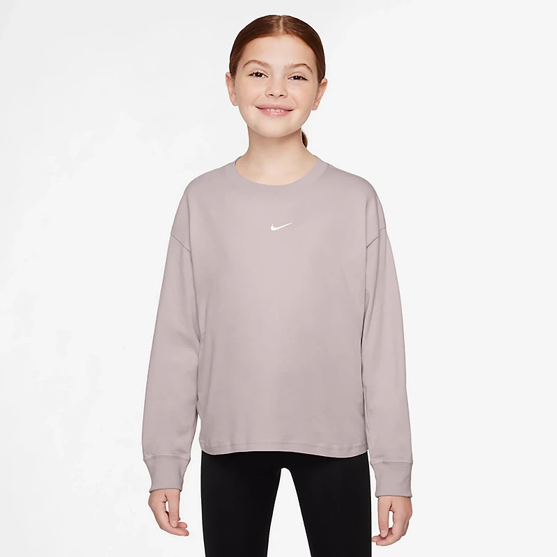 Nike Girls' Boxy Essential LBR Long Sleeve T-shirt