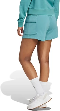 adidas Women's Small Logo French Terry Cargo Shorts 3