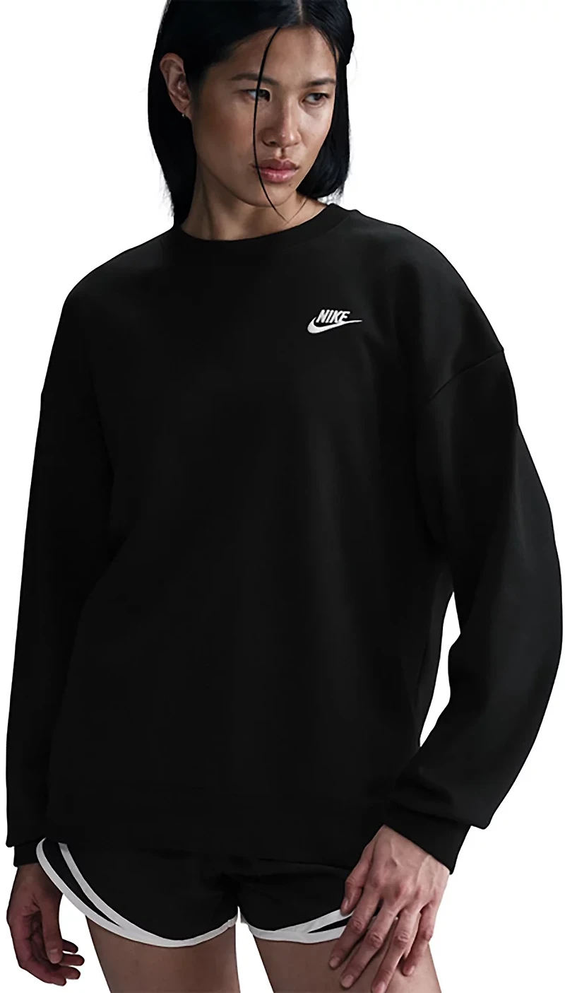 Nike Women's Sportswear Clube Fleece Loose Crew-Neck Sweatshirt