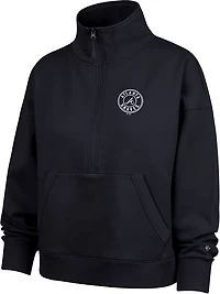 '47 Women's Atlanta Braves Loop Forward 1/4 Zip Long Sleeve Pullover