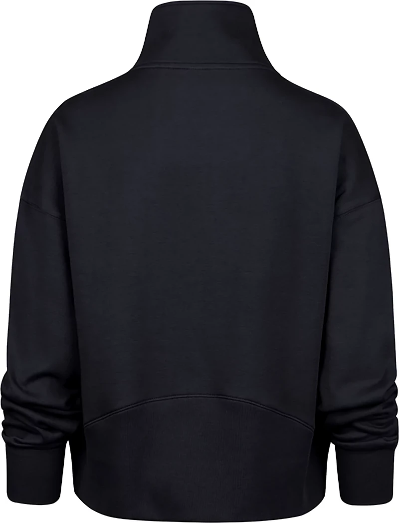 '47 Women's Atlanta Braves Loop Forward 1/4 Zip Long Sleeve Pullover