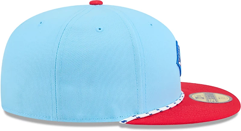 New Era Light Red Cincinnati Reds 2025 Fourth of July 59FIFTY Fitted Hat