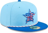 New Era Light Houston Astros 2025 Fourth of July 59FIFTY Fitted Hat