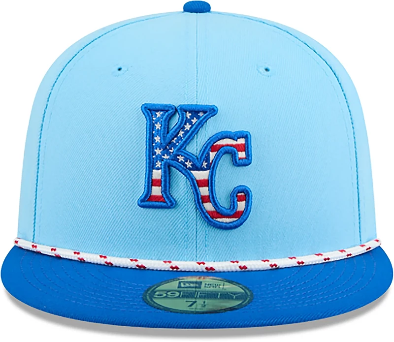 New Era Light Kansas City Royals 2025 Fourth of July 59FIFTY Fitted Hat