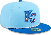 New Era Light Kansas City Royals 2025 Fourth of July 59FIFTY Fitted Hat