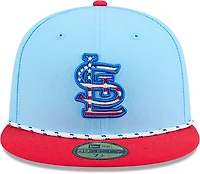 New Era Light Red St Louis Cardinals 2025 Fourth of July 59FIFTY Fitted Hat