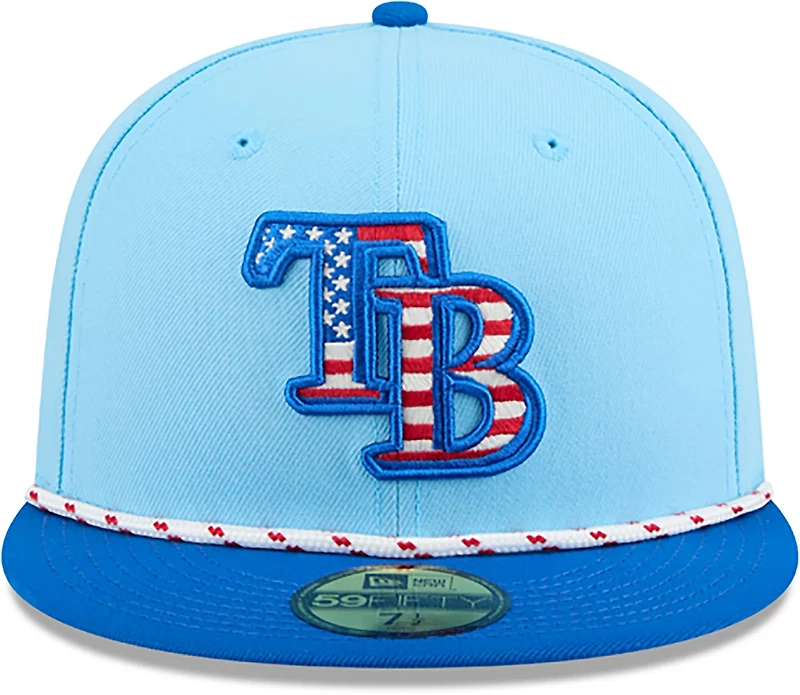 New Era Light Tampa Bay Rays 2025 Fourth of July 59FIFTY Fitted Hat