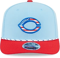 New Era Light Red Cincinnati Reds 2025 Fourth of July 9SEVENTY Adjustable Trucker Hat