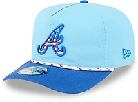 New Era Light Atlanta Braves 2025 Fourth of July Golfer Snapback Hat