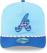 New Era Light Atlanta Braves 2025 Fourth of July Golfer Snapback Hat