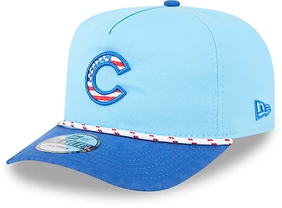 New Era Light Royal Chicago Cubs 2025 Fourth of July Golfer Snapback Hat