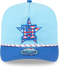 New Era Light Houston Astros 2025 Fourth of July Golfer Snapback Hat