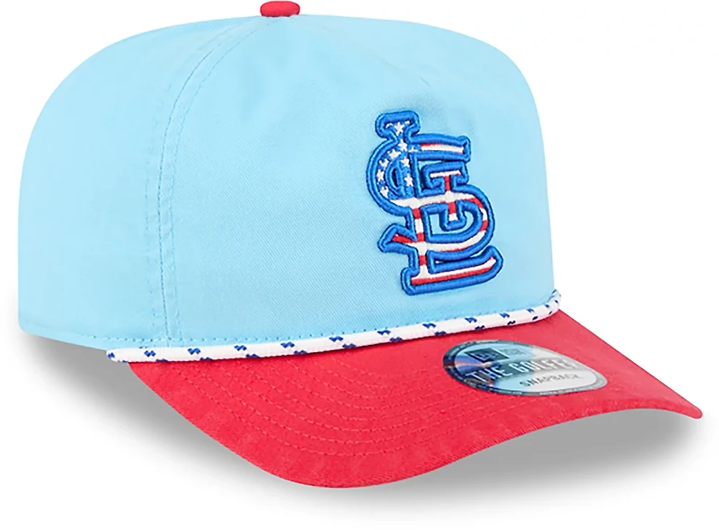New Era Light Red St Louis Cardinals 2025 Fourth of July Golfer Snapback Hat