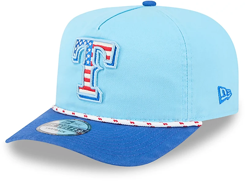 New Era Light Royal Texas Rangers 2025 Fourth of July Golfer Snapback Hat