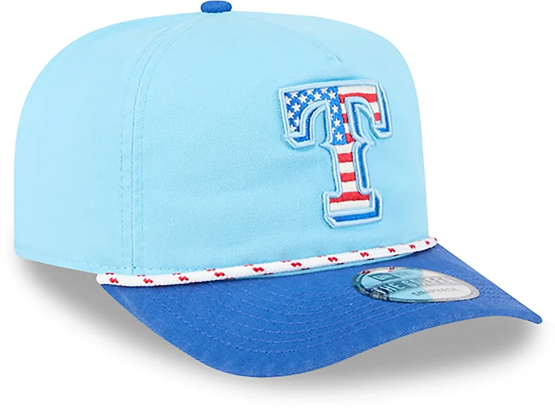 New Era Light Royal Texas Rangers 2025 Fourth of July Golfer Snapback Hat