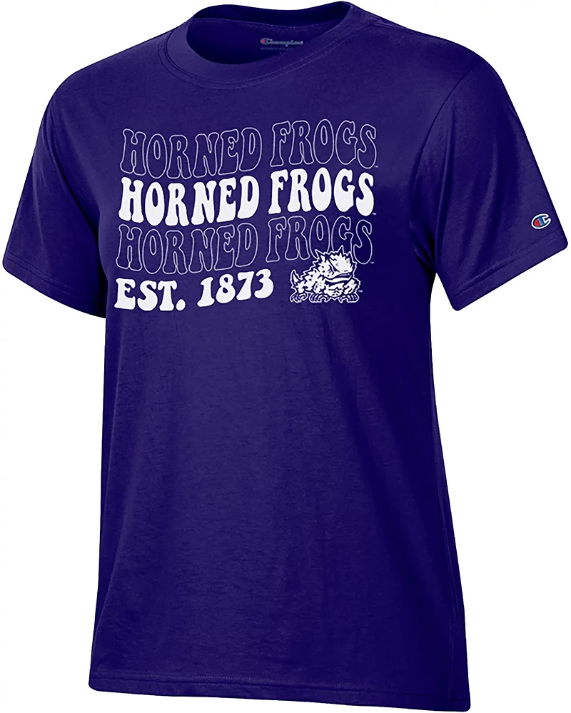 Champion Women's TCU Retro School T-shirt