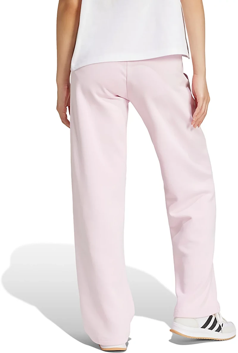 adidas Women's Essentials Small Logo Feel Cozy Open Hem Pants