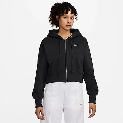 Nike Men's Sportswear Phoenix Fleece Loose Full Zip Crop Hoodie