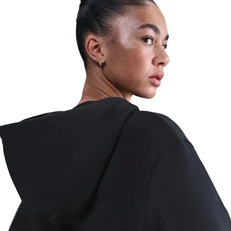 Nike Women's Sportswear Phoenix Fleece Loose Full Zip Crop Hoodie