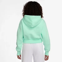 Nike Women's Sportswear Phoenix Fleece Loose Full Zip Crop Hoodie