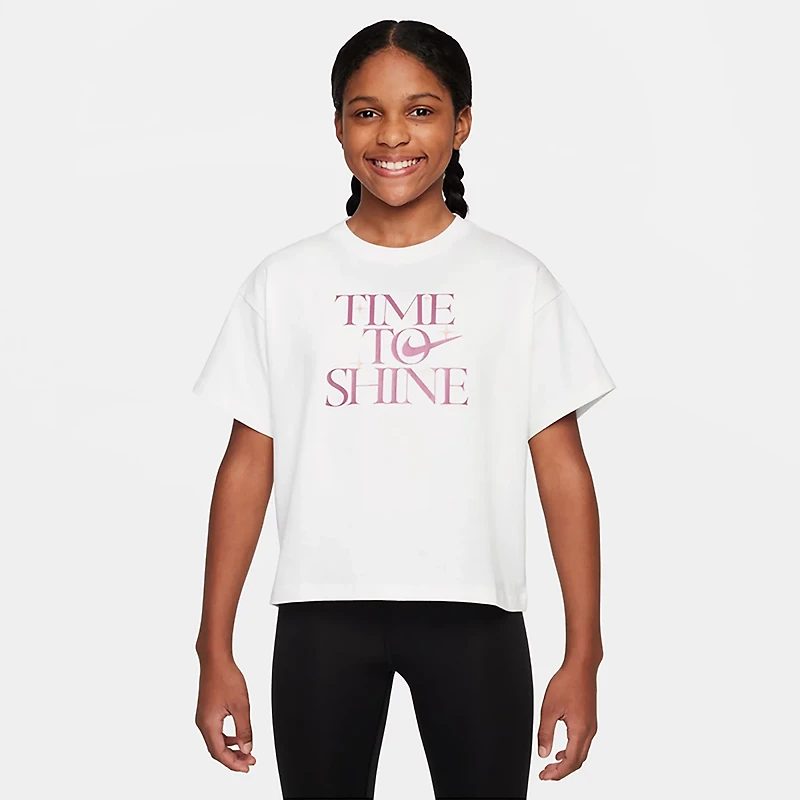 Nike Girls' Sportswear Empower Shine T-shirt