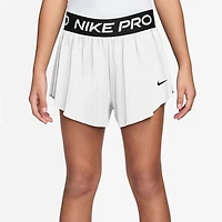 Nike Girls' Pro Dri-FIT 2 1 Knit Shorts 3