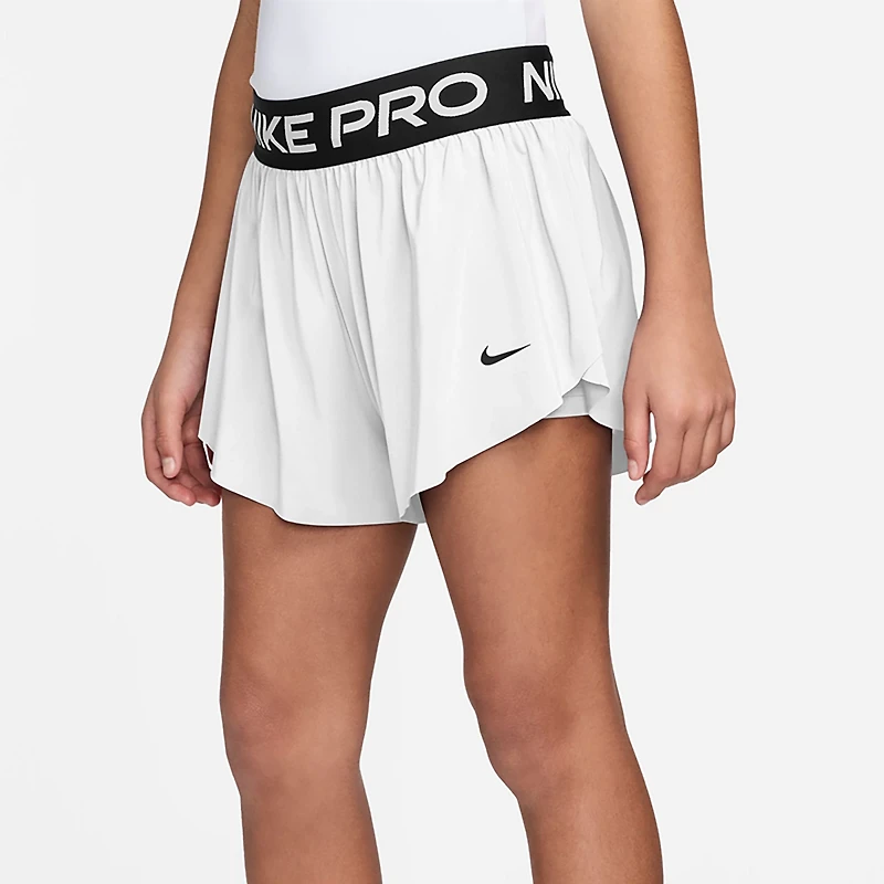 Nike Girls' Pro Dri-FIT 2 1 Knit Shorts 3