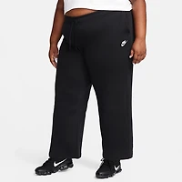 Nike Women's Sportswear Club Fleece Mid Rise Wide Leg Plus Sweatpants