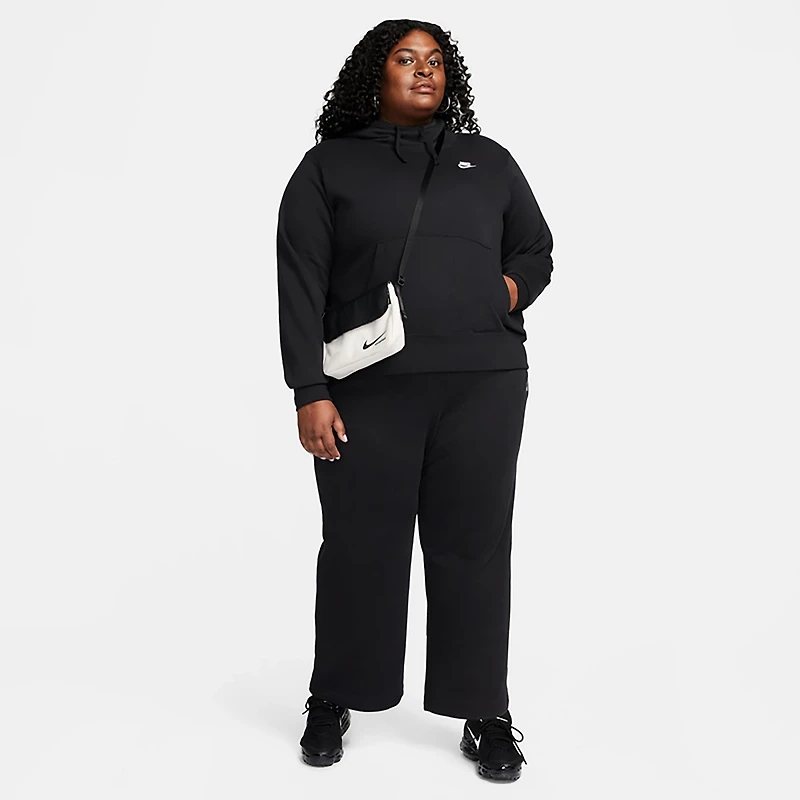 Nike Women's Sportswear Club Fleece Mid Rise Wide Leg Plus Sweatpants
