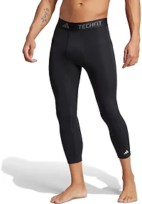 adidas Men's TECHFIT Compression Training 3/4 Tights