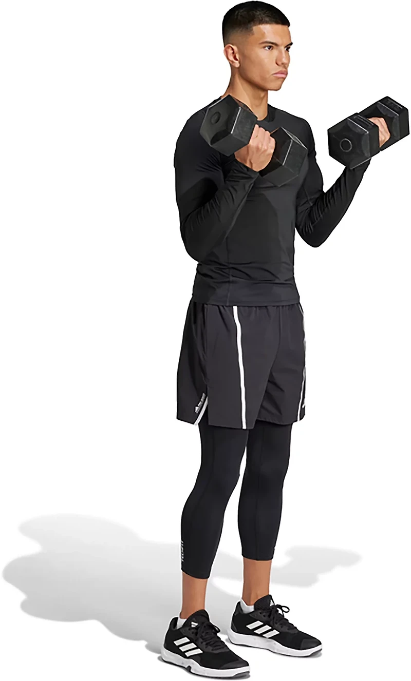 adidas Men's TECHFIT Compression Training 3/4 Tights