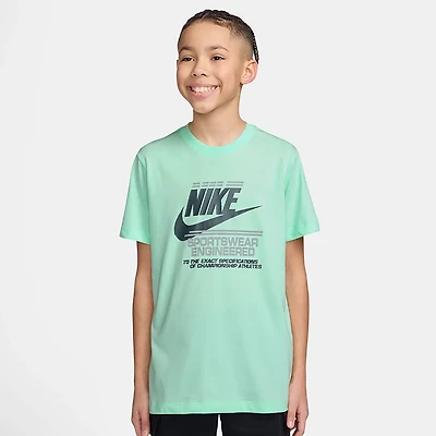 Nike Boys' Sportswear Brandmark Futura Short Sleeve T-shirt