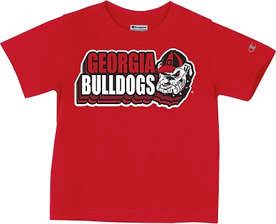 Champion Toddlers' University of Georgia Bulldogs Mascot Short Sleeve Graphic T-shirt