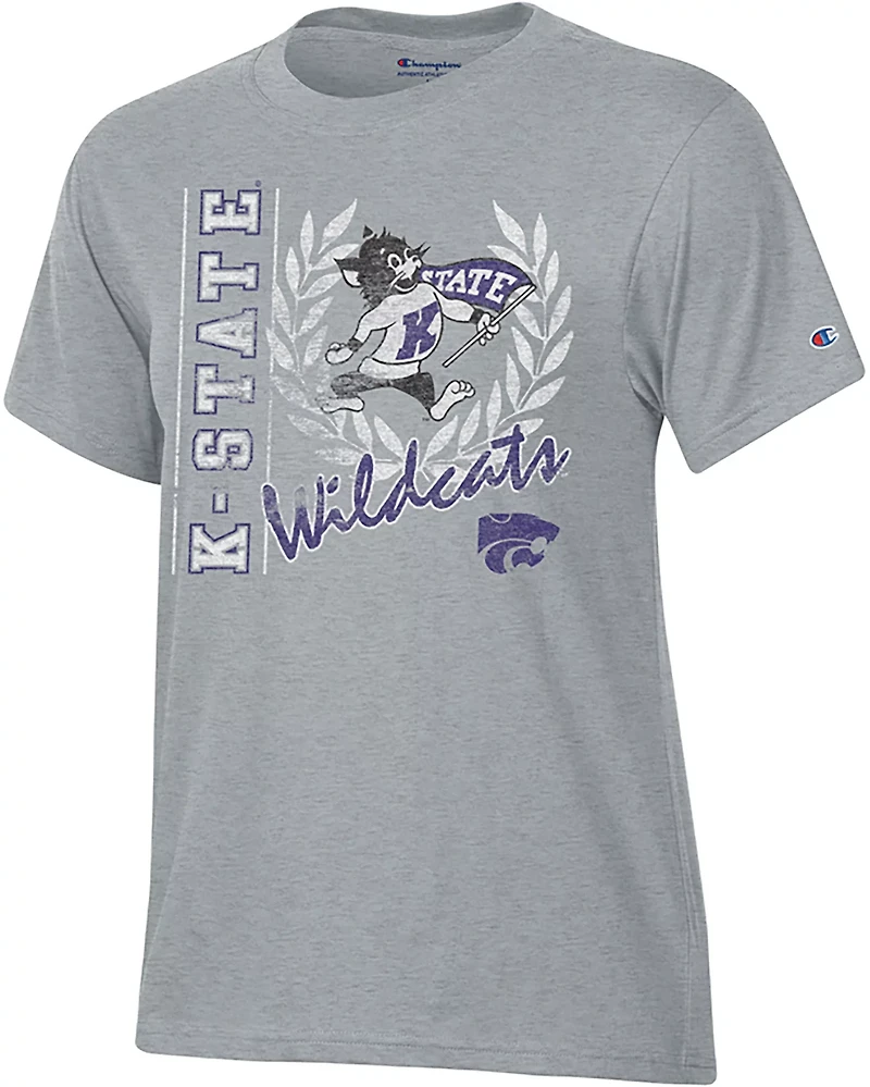 Champion Women's Kansas State Mascot Script Stadium T-shirt