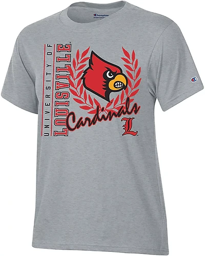 Champion Women's Louisville Mascot Script Stadium T-shirt