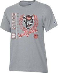 Champion Women's NC State Mascot Script Stadium T-shirt