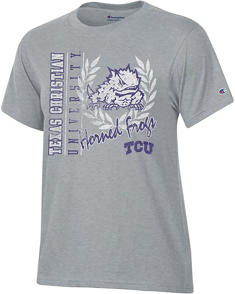 Champion Women's TCU Mascot Script Stadium T-shirt