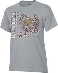 Champion Women's Texas State Mascot Script Stadium T-shirt
