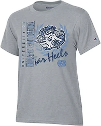 Champion Women's University of North Carolina Mascot Script Stadium Graphic T-shirt