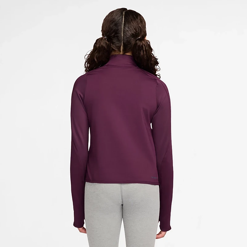 Nike Girls' Nike Pro Therma-FIT 1/2-Zip Long Sleeve Top