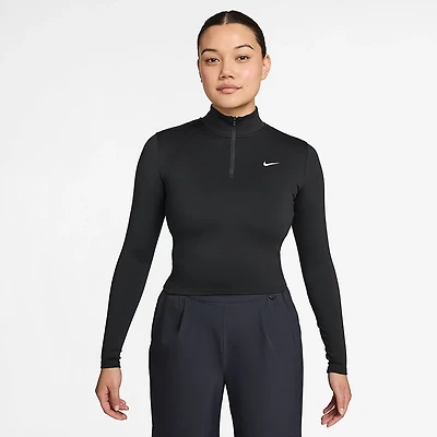 Nike Women's One Fitted Dri-FIT 1/4-Zip Midlayer Top